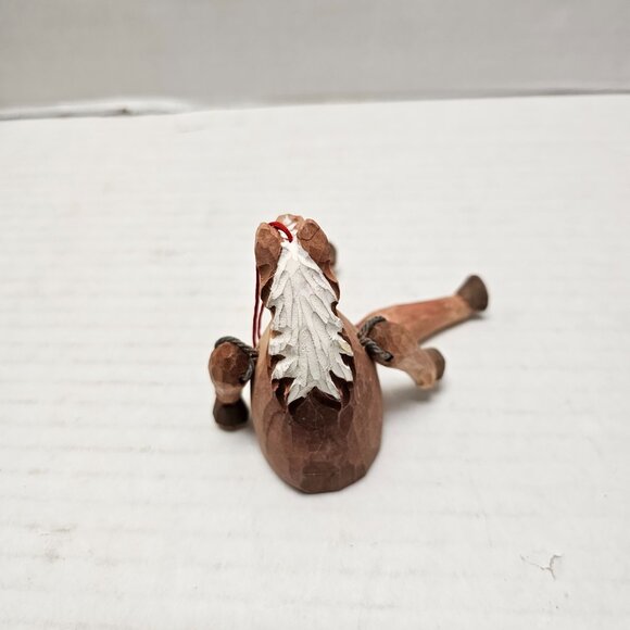 Vintage Folk Art Animal Horse Shelf Sitter Pull String Puppet Ornament Wood - Picture 7 of 10
